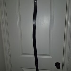 Classic Black Men's Leather Belt - Versatile Everyday Style